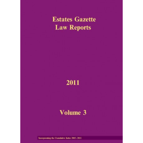 EGLR 2011 Volume 3 and Cumulative Index