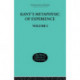 Kant's Metaphysic of Experience: Volume I