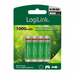 Genopladelige batterier  (4 x AAA)