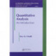 Quantitative Analysis: An Introduction