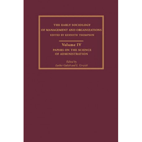 Papers on the Science of Administration