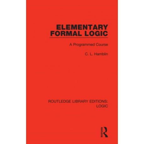 Elementary Formal Logic: A Programmed Course