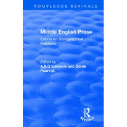 Middle English Prose: Essays on Bibliographical Problems
