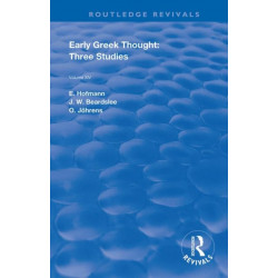 Early Greek Thought: Three Studies
