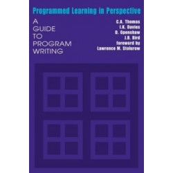Programmed Learning in Perspective: A Guide to Program Writing