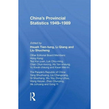 China's Provincial Statistics, 1949-1989