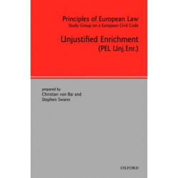 Principles of European Law: Unjustified Enrichment