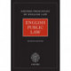 English Public Law: Oxford Principles of English Law