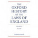 The Oxford History of the Laws of England Volume II: 871-1216