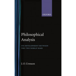 Philosophical Analysis: Its Development between the Two World Wars