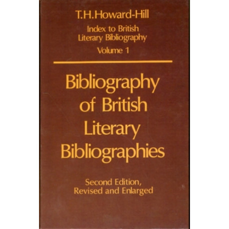 Bibliography of British Literary Bibliographies