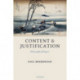 Content and Justification: Philosophical Papers