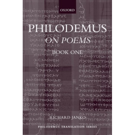 Philodemus: On Poems, Book 1