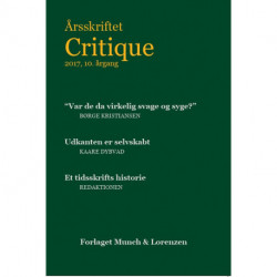 Årsskriftet Critique X: årsskrift for borgerlig idedebat og kulturkamp