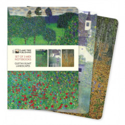 Gustav Klimt: Landscapes Set of 3 Midi Notebooks