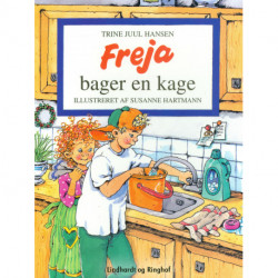 Freja bager en kage
