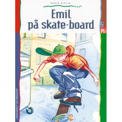 Emil på skate-board