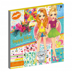 Besties - Design Pad 25 x 25 cm - Happy vibes: 20 ark, 230 gram