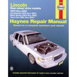 Lincoln RWD covering Continental (70-87) Mark Series (70-92) Town Car (81-10) Haynes Repair Manual (USA): 70-10