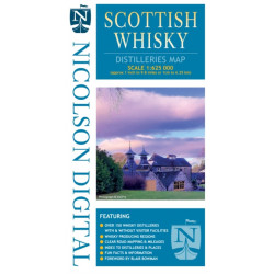 Nicolson Digital Scottish Whisky Distilleries Map