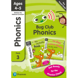 Bug Club Phonics Learn at Home Pack 3, Phonics Sets 7-9 for ages 4-5 (Six stories + Parent Guide + Activity Book)