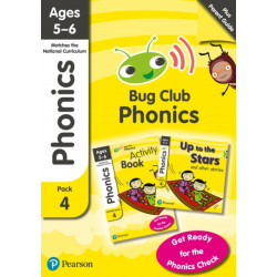 Phonics - Learn at Home Pack 4 (Bug Club), Phonics Sets 10-12 for ages 5-6 (Six stories + Parent Guide + Activity Book)