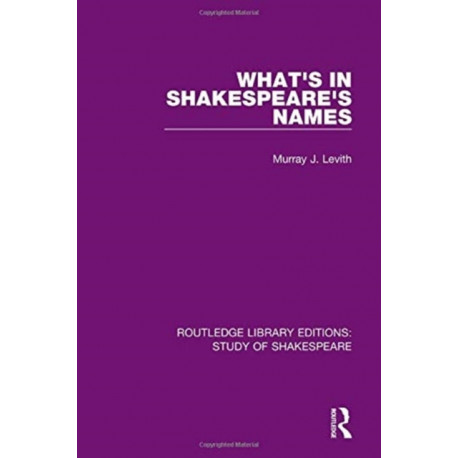 What's in Shakespeare's Names