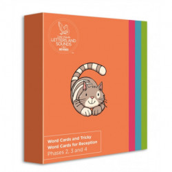 Word Cards and Tricky Word Cards for Reception (ready-to-use cards): Phases 2, 3 and 4