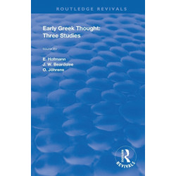 Early Greek Thought: Three Studies