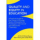 Quality and Equity in Education: A Practical Guide to the Council of Europe Vision of Education for Plurilingual, Intercultural and Democratic Citizenship