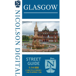 Nicolson Street Map Glasgow (Card Cover)