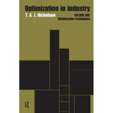 Optimization in Industry: Volume 1, Optimization Techniques
