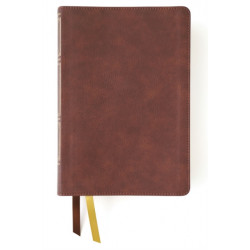 NKJV, Thompson Chain-Reference Bible, Leathersoft, Brown, Red Letter, Thumb Indexed, Comfort Print