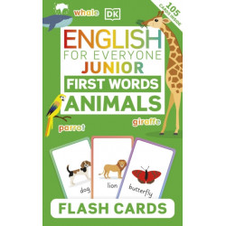 English for Everyone Junior First Words Animals Flash Cards