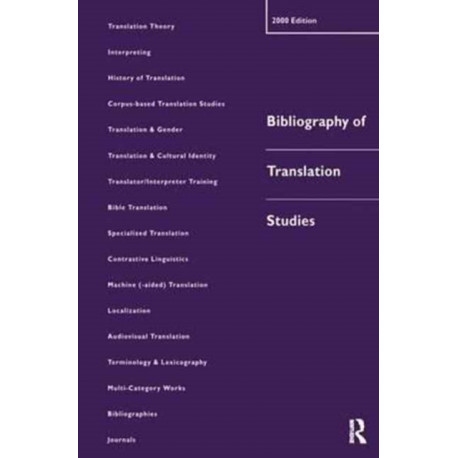Bibliography of Translation Studies: 2000