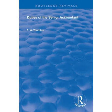 Duties of the Senior Accountant