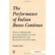 The Performance of Italian Basso Continuo: Style in Keyboard Accompaniment in the Seventeenth and Eighteenth Centuries