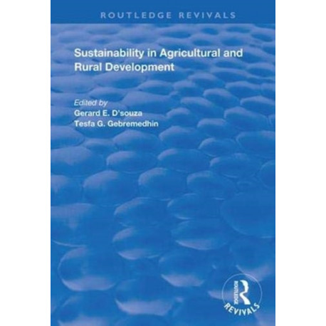 Sustainability in Agricultural and Rural Development