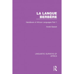 La Langue Berbere: Handbook of African Languages Part 1