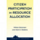 Citizen Participation In Resource Allocation