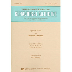 -Special Issue on Women's Health: A Special Issue of the International Journal of Behavioral Medicine