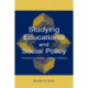 Studying Educational and Social Policy: Theoretical Concepts and Research Methods