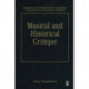 Music and Historical Critique: Selected Essays