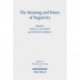 The Meaning and Power of Negativity: Claremont Studies in the Philosophy of Religion, Conference 2017