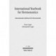 International Yearbook for Hermeneutics/Internationales Jahrbuch fur Hermeneutik: Volume 17: Focus: Logos / Band 17: Schwerpunkt: Logos