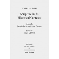 Scripture in Its Historical Contexts: Volume II: Exegesis, Hermeneutics, and Theology
