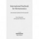 International Yearbook for Hermeneutics / Internationales Jahrbuch fur Hermeneutik: Focus: Humanism / Schwerpunkt: Humanismus