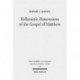 Hellenistic Dimensions of the Gospel of Matthew: Background and Rhetoric