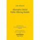 Alternative Initial Public Offering Models: The Law and Economics Pertaining of Shell Company Listings on German Capital Markets