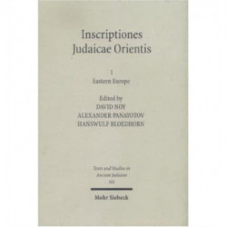Inscriptiones Judaicae Orientis: Volume I: Eastern Europe